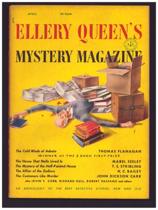 Item #35513 The Cold Winds of Adesta in Ellery Queen's Mystery Magazine April 1952. Thomas Flanagan