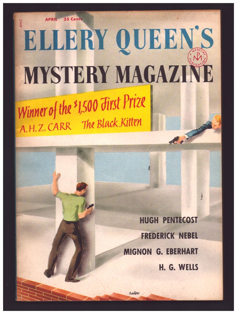 Item #35516 Chance Is Sometimes an Enemy in Ellery Queen's Mystery Magazine April 1956. Frederick Nebel.
