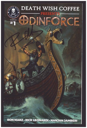 Death Wish Coffee Presents: Odinforce #1 and 2. (Signed Limited Edition with COA. Ron Marz, Rick Leonardi.