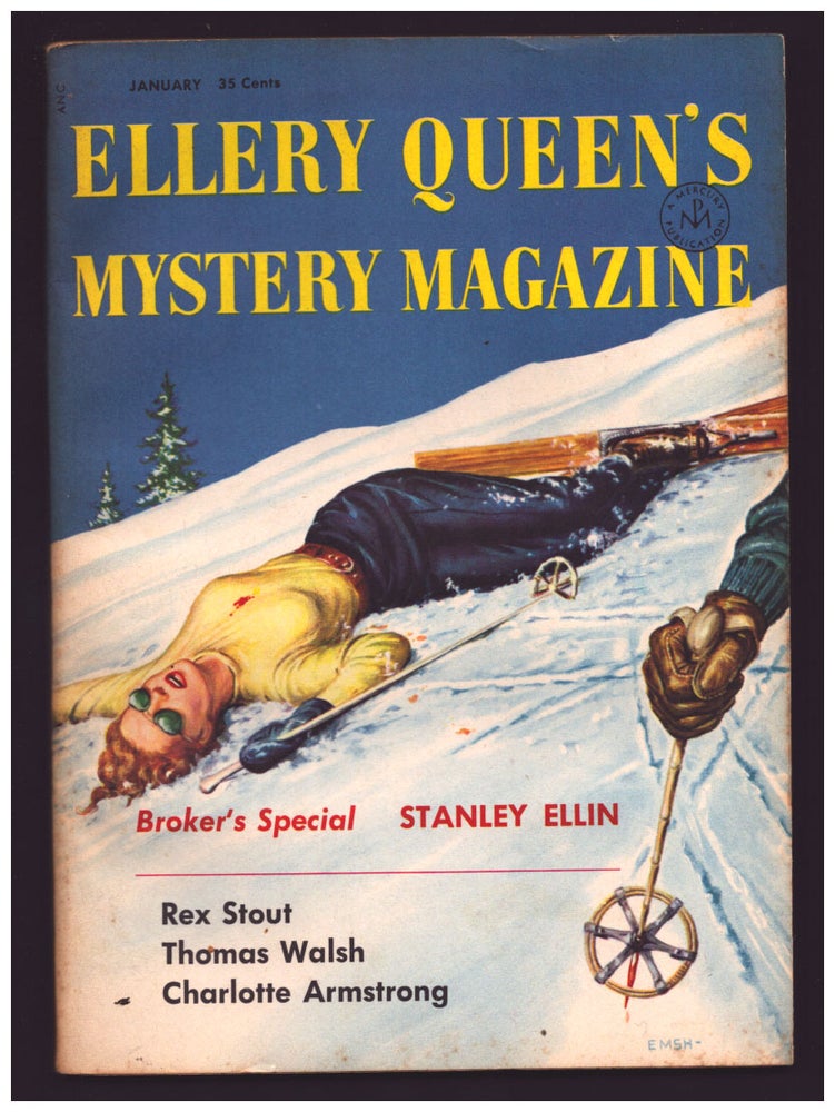 Item #35526 Santa Claus Beat in Ellery Queen's Mystery Magazine January 1956. Rex Stout.