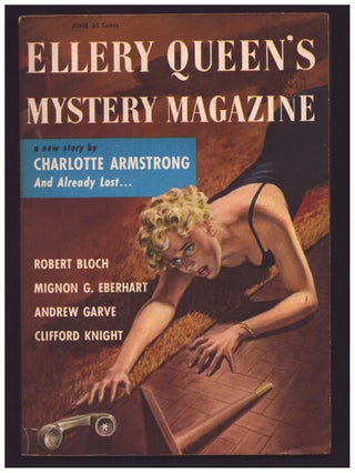Item #35534 Dig That Crazy Grave! in Ellery Queen's Mystery Magazine June 1957. Robert Bloch