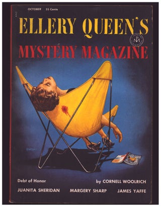 Item #35537 Debt of Honor in Ellery Queen's Mystery Magazine October 1954. Cornell Woolrich