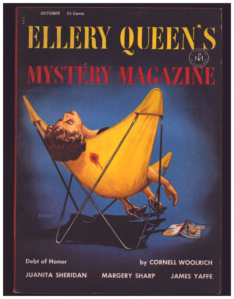 Item #35537 Debt of Honor in Ellery Queen's Mystery Magazine October 1954. Cornell Woolrich.