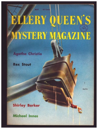 Item #35552 Beware the King of Clubs in Ellery Queen's Mystery Magazine May 1955. Agatha Christie