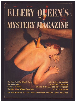 Item #35566 The Black Hat That Wasn't There in Ellery Queen's Mystery Magazine June 1951....