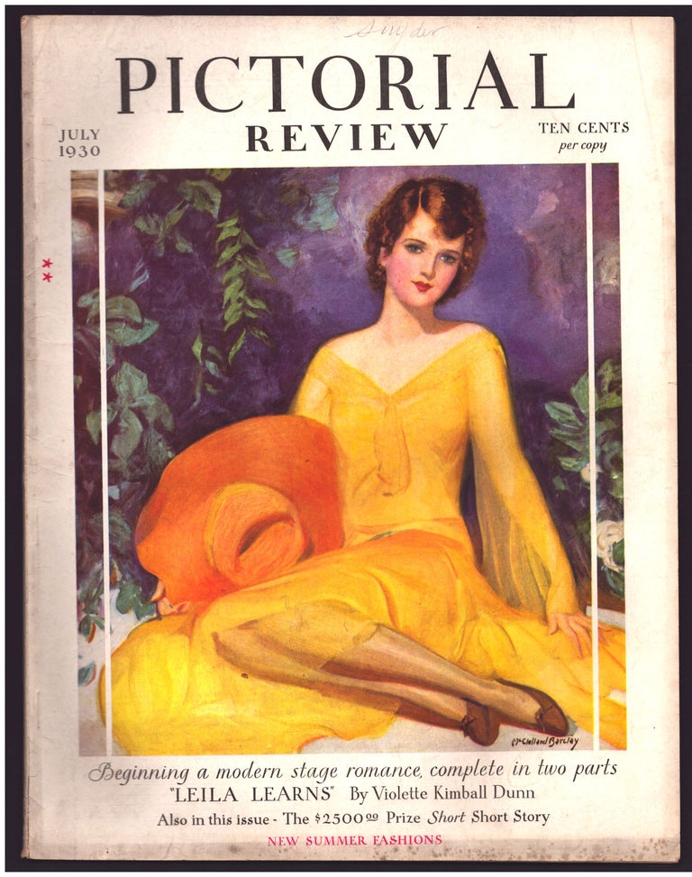 Item #35584 The Silver Swan Part 2 in Pictorial Review July 1930. E. Bertrand Collins.
