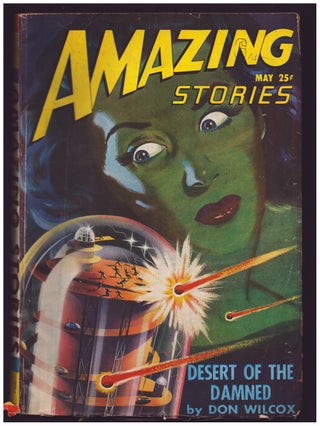 Item #35657 The Crystalline Sarcophagus in Amazing Stories May 1947. Richard S. Shaver