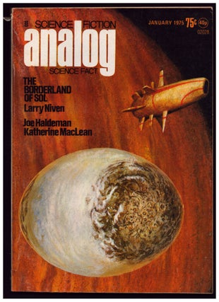 Item #35691 The Borderland of Sol in Analog Science Fiction Science Fact January 1975. Larry Niven