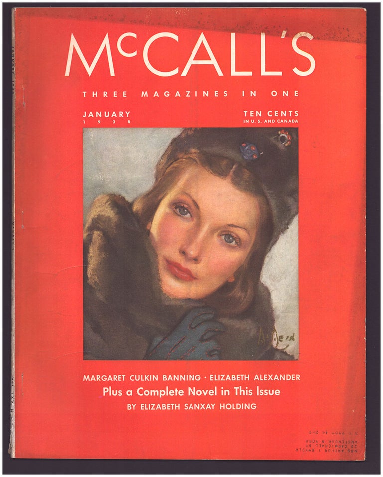 Item #35789 Echo of a Careless Voice in McCall's Magazine January 1938. Elisabeth Sanxay Holding.