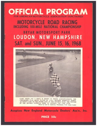 Item #35793 Official Program Motorcycle Road Racing, Bryar Motorsport Park, Loudon, New...