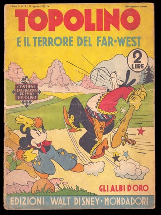 Item #35821 Gli albi d'oro n. 8: Topolino e il terrore del Far-West. (Platinum Age Mickey Mouse...