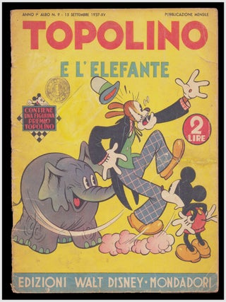 Item #35822 Gli albi d'oro n. 9: Topolino e l'elefante. (Platinum Age Mickey Mouse Comic Italian...