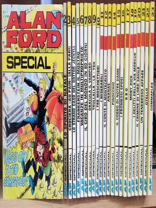 Item #35855 Alan Ford Special Complete Twenty-Three Issue Series. Max Bunker, Paolo Piffarerio,...