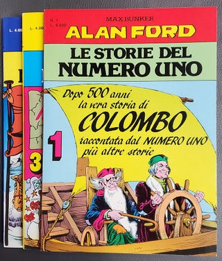 Item #35870 Alan Ford: le storie del Numero Uno. (Three Issues). Max Bunker, Magnus, Luciano Secchi