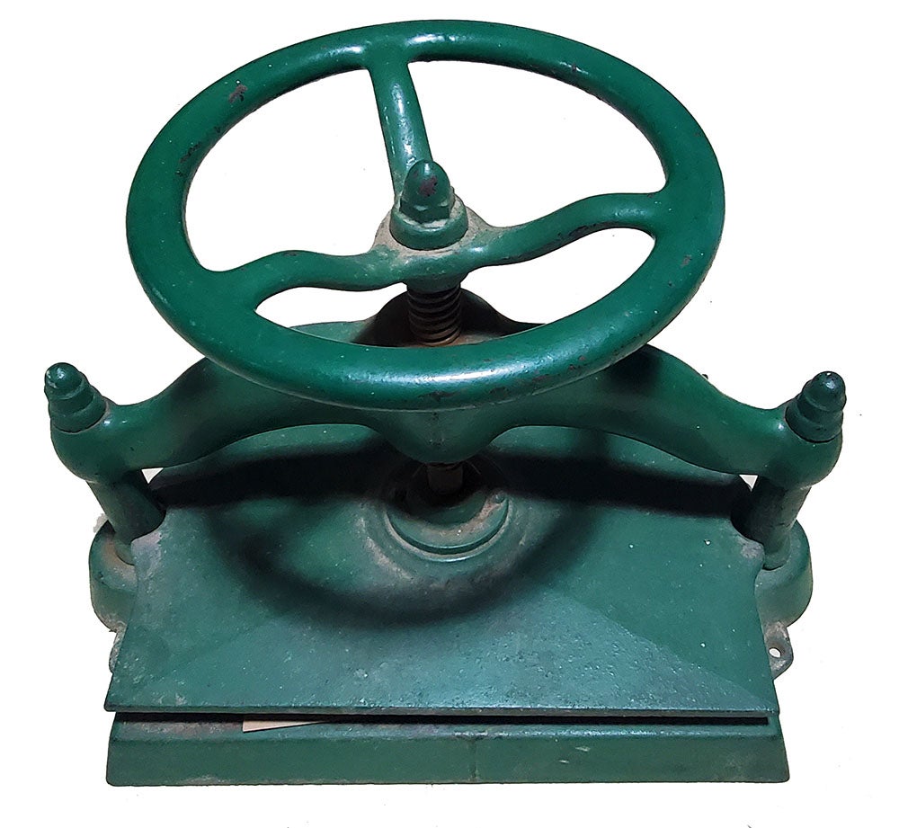 Vintage Cast Iron Book Press - SOLD - Vintage Industrial by Get Back, Inc