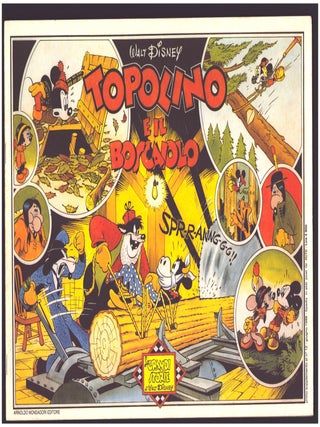 Item #35900 Topolino e il boscaiolo. (Mickey Mouse in The Mystery at Hidden River Italian...