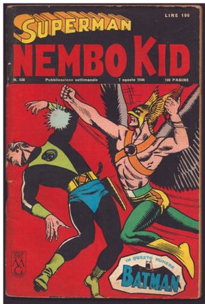 Item #35979 Hawkman #14 Italian Edition. Superman Nembo Kid #538. Murphy Anderson