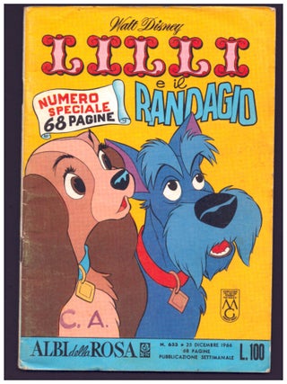 Item #36020 Lady and the Tramp Italian Edition. Albi della rosa #633. Al Hubbard