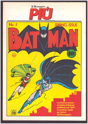 Item #36043 Batman #1 Italian Tabloid Format Edition. Bob Kane, Bill Finger