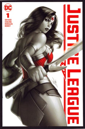 Item #36078 Justice League #1 KRS Comics Variant Cover + Justice League #1 KRS Comics Red and...