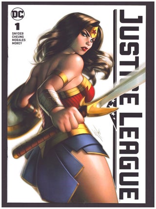 Justice League #1 KRS Comics Variant Cover + Justice League #1 KRS Comics Red and Black Variant Cover by Warren Louw.