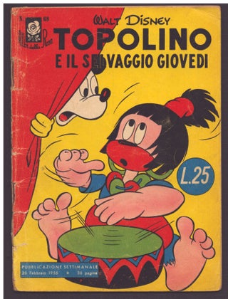 Item #36094 Albi della rosa #68. Topolino e il selvaggio Giovedi. (Mickey Mouse in An Education...