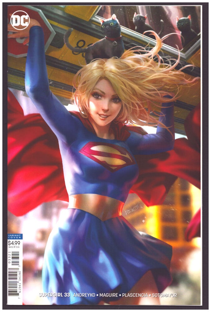 Item #36110 Supergirl #33 Variant Cover. Marc Andreyko, Kevin Maguire.