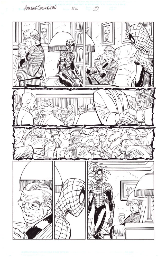 Item #36170 Amazing Spider-Man #52 (493) Dig This Page 11 Original Comic Art by John Romita, Jr. John Romita, Jr., Scott Hanna.