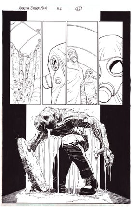 Item #36180 Amazing Spider-Man #52 (493) Dig This Page 23 Original Comic Art by John Romita, Jr....