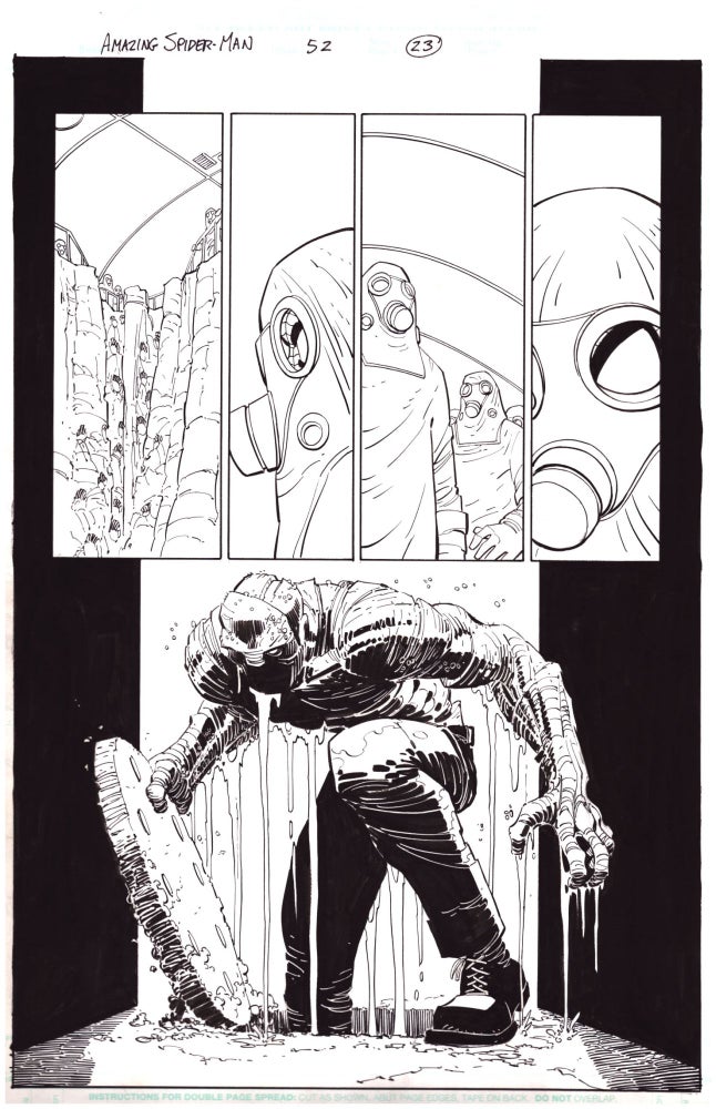 Item #36180 Amazing Spider-Man #52 (493) Dig This Page 23 Original Comic Art by John Romita, Jr. John Romita, Jr., Scott Hanna.