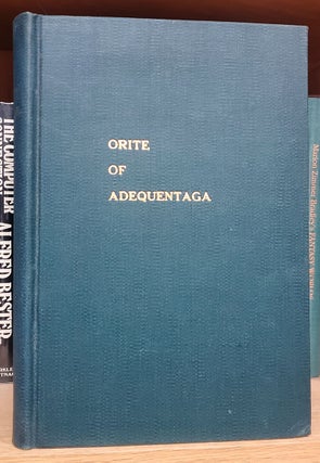 Item #36207 Orite of Adequentaga: The Journal of Johannes Van Dyk 1634-1635. William E. Yager