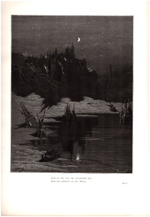 Item #36321 "An on the bay the moonlight lay, And the shadow of the Moon." - Original Plate with...
