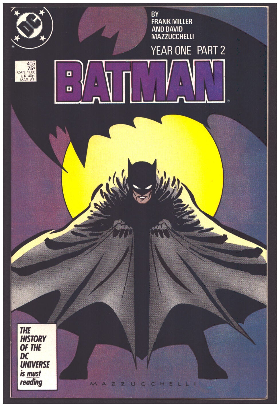 Batman #405 | Frank Miller, David Mazzucchelli | First Edition