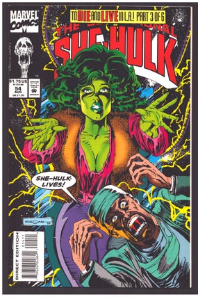 Item #36460 The Sensational She-Hulk #54. Michael Eury, Patrick Oliffe