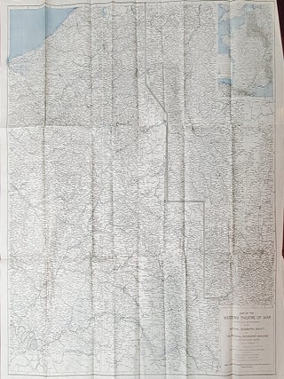 Item #36490 Original 1918 National Geographic Map of the Western Theatre of War. Gilbert A....