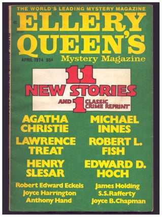 Item #36495 Accident in Ellery Queen's Mystery Magazine April 1974. Agatha Christie
