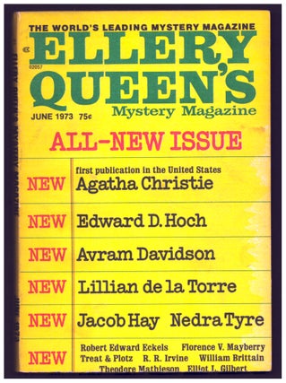 Item #36498 The Harlequin Tea Set in Ellery Queen's Mystery Magazine June 1973. Agatha Christie