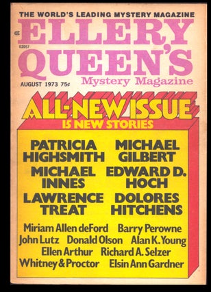 Item #36502 Who Dies, Who Lives? in Ellery Queen's Mystery Magazine August 1973. Patricia Highsmith