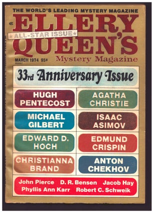 Item #36505 The Wasp's Nest in Ellery Queen's Mystery Magazine March 1974. Agatha Christie
