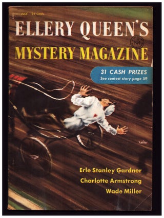 Item #36511 Killers Three: The Letter in Ellery Queen's Mystery Magazine July 1955. Fredric Brown