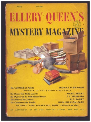 Item #36516 The Cold Winds of Adesta in Ellery Queen's Mystery Magazine April 1952. Thomas Flanagan