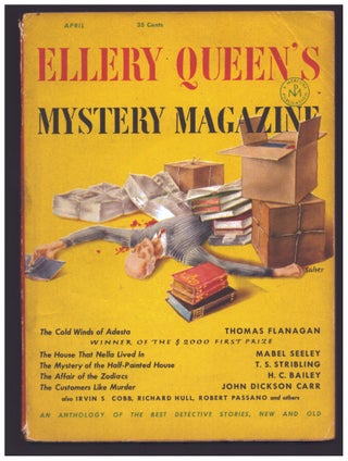 Item #36516 The Cold Winds of Adesta in Ellery Queen's Mystery Magazine April 1952. Thomas Flanagan