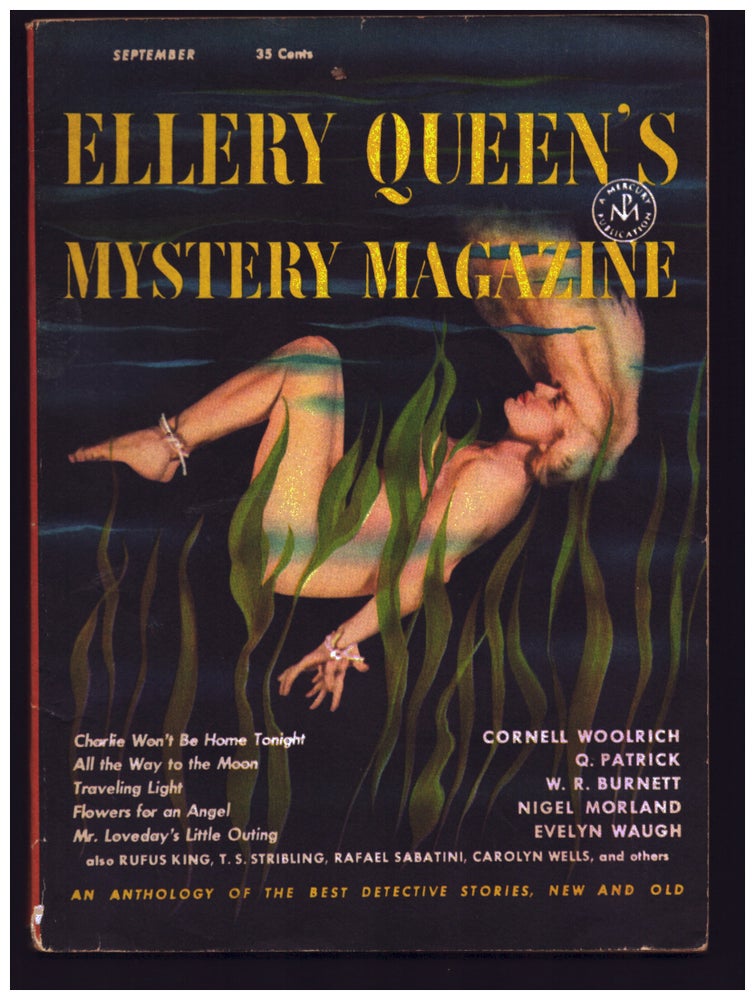 Item #36519 Charlie Won't Be Home Tonight in Ellery Queen's Mystery Magazine September 1951. Cornell Woolrich.
