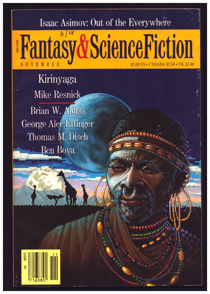 Item #36525 Kirinyaga in The Magazine of Fantasy and Science Fiction November 1988. Mike Resnick.