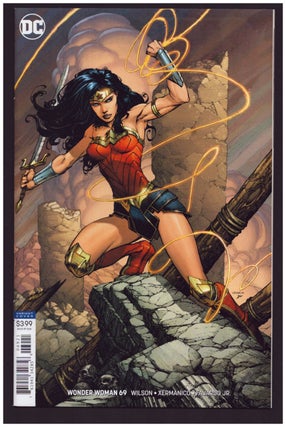 Item #36548 Set of Three Wonder Woman Variant Covers. Jenny Frison, David Finch