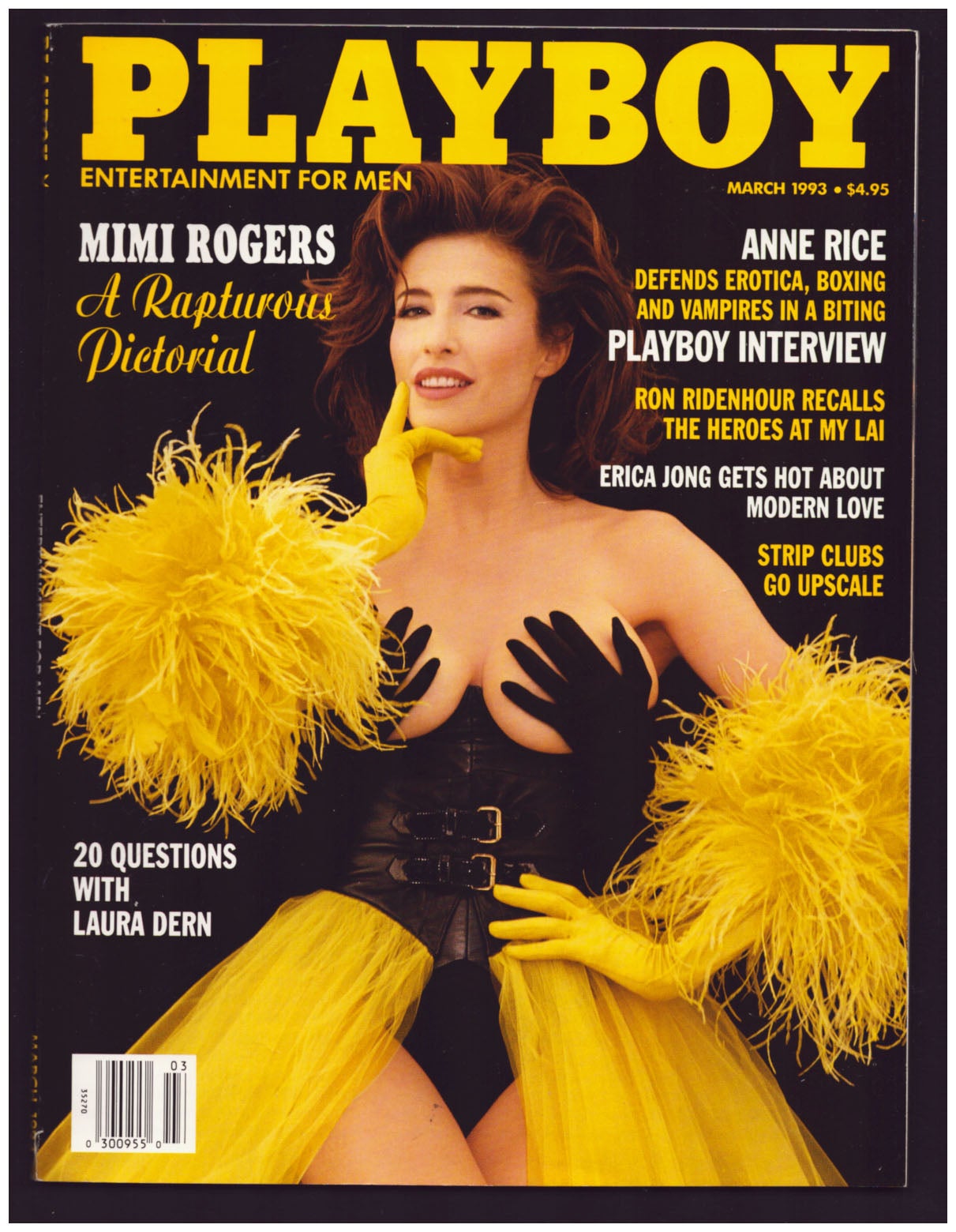 Playboy March 1993. Mimi Rogers Cover | Arthur Kretchmer, ed | First Edition