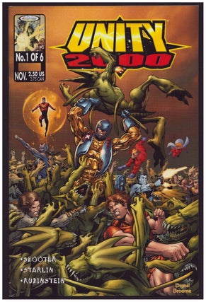 Item #36661 Unity 2000 Complete. (3 Issues + Promo). Jim Shooter, Jim Starlin
