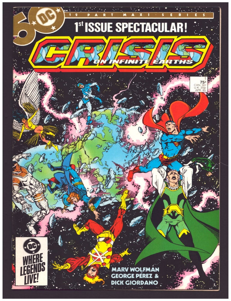 Item #36770 Crisis on Infinite Earths Complete Series. Marv Wolfman, George Perez.