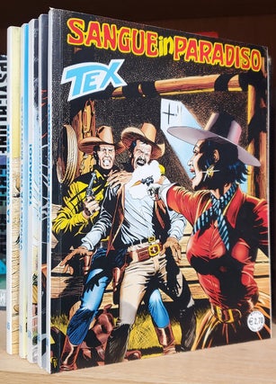Item #37011 Lot of 5 Tex Italian Western Comics. Authors