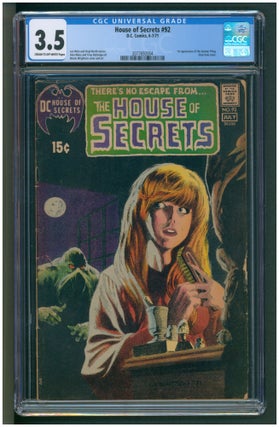 Item #37016 The House of Secrets #92 CGC Grade 3.5 First Appearance of Swamp Thing. Len Wein,...
